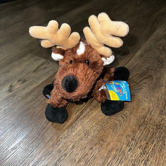 GANZ Webkinz Reindeer HM137 Plush w Tag Collectible 9" - Picture 1 of 12